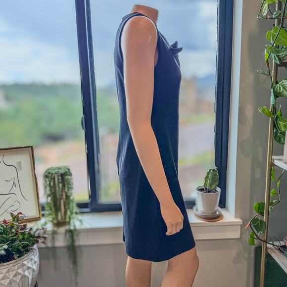 Banana Republic, Black Bow-Neck Ponte Sheath Dress, Women’s Size 6, Classic - Picture 4 of 8